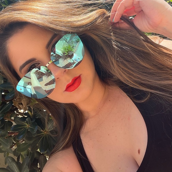 Block The Haters Oversized Aviators- Sky Blue - Picture 7 of 16